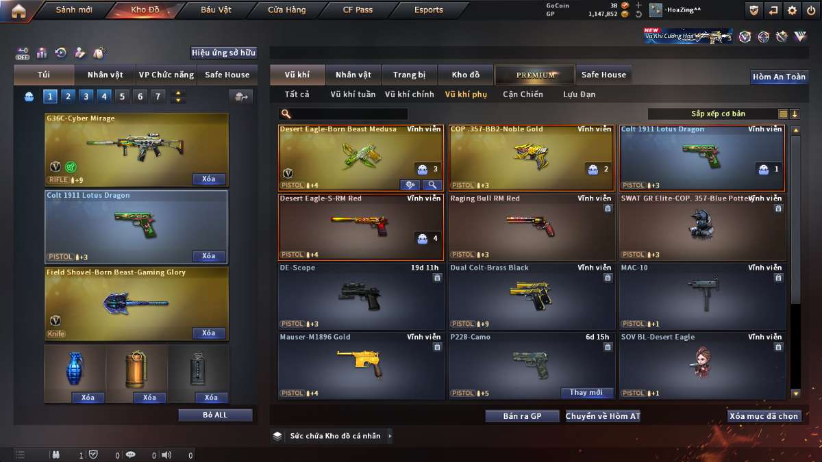 shop acc cf uy tin gia re